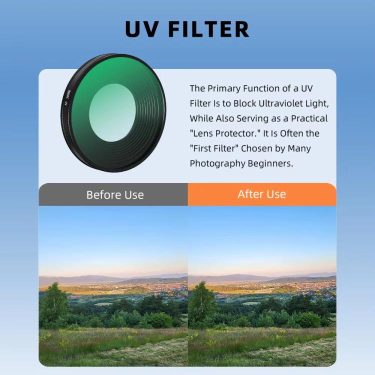 For Insta360 Go Ultra BRDRC Lens Filter Camera Accessories, UV, CPL, ND16, ND8+ND16+ND32