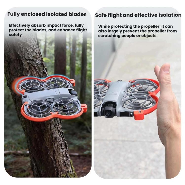 For DJI Neo 2 Drone Propeller Guards Kit Anti-Collision Rings Durable Safety Accessories, No Video Transmission Orange, No Video Transmission Gray, No Video Transmission Black, Support Video Add-Ons Orange, Support Video Add-Ons Gray                   ...