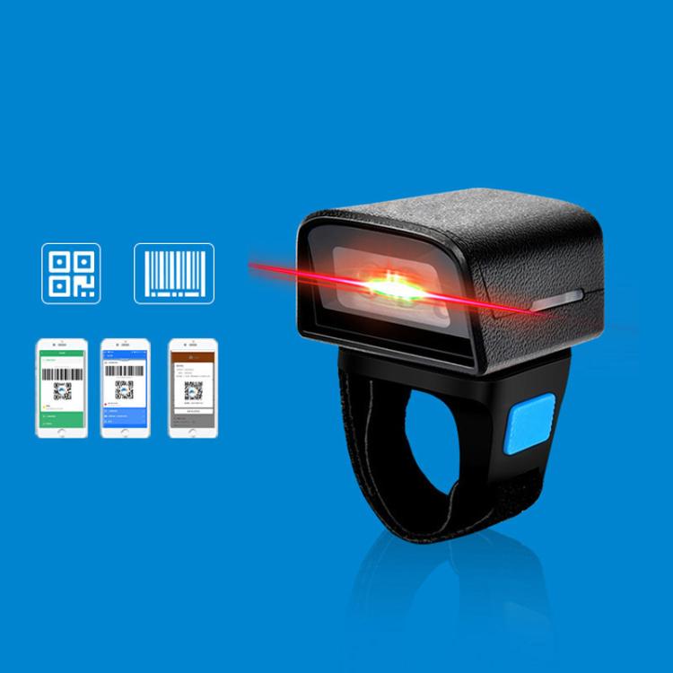 2D Ring Bluetooth Scanner Mini Wireless Barcode Scanner For Warehouse Logistics