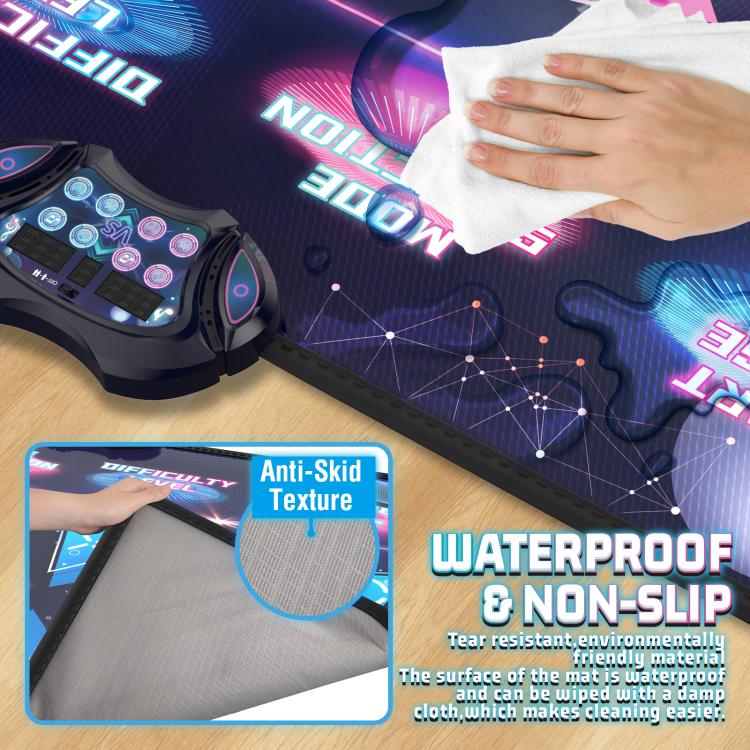 Dancing Challenge Playmat Wireless Dance Mat Dual Player Gaming Pad
