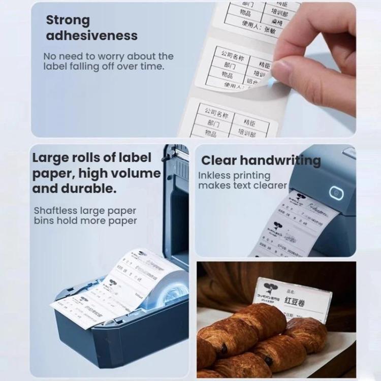 For NIIMBOT K3/K3W Thermal Label Paper, T50x30mm-900pcs, T25x15mm/3L-4800pcs, T30x15mm/2L-3320pcs, T40x30mm-900pcs, T40x60mm/2L-1000pcs, T60x40mm-690pcs