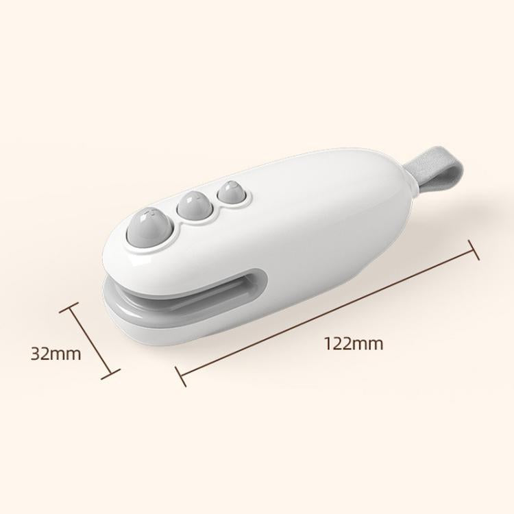 Magnetic Mini Sealer Machine Rechargeable Food Saver with Type-C, Two-Mode for Sealing & Opening Bags, White, Blue