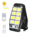 Solar Waterproof Clip-On Wall Light Outdoor Garden Fence Light Motion-Sensing Pathway Lamp, 8 Cells COB Remote Control, 8 Cells LED Remote Control, 2 Cells LED, 2 Cells COB