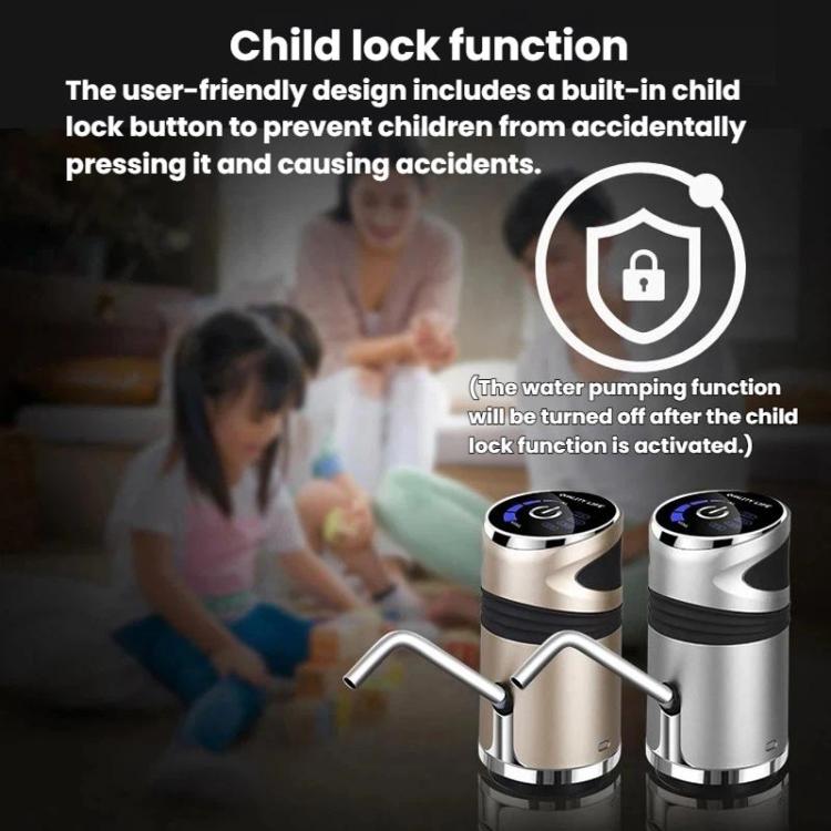 Touch Control Electric Water Dispenser With Child Lock Portable Rechargeable Bottled Water Pump