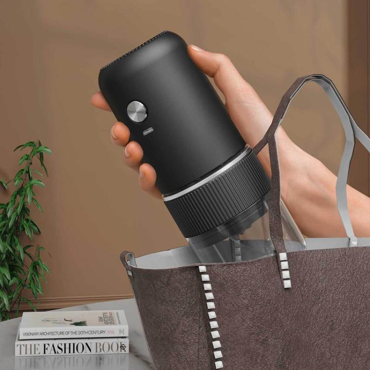 Electric Coffee Grinder Portable Ceramic Burr Mill with Adjustable Coarseness, Auto-Stop, USB Type-C Charging