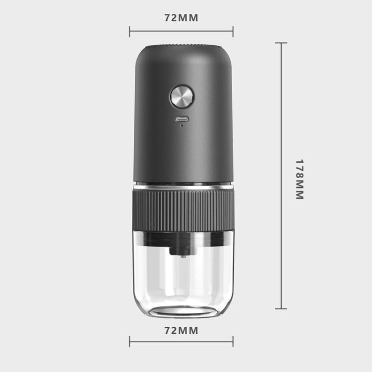 Electric Coffee Grinder Portable Ceramic Burr Mill with Adjustable Coarseness, Auto-Stop, USB Type-C Charging