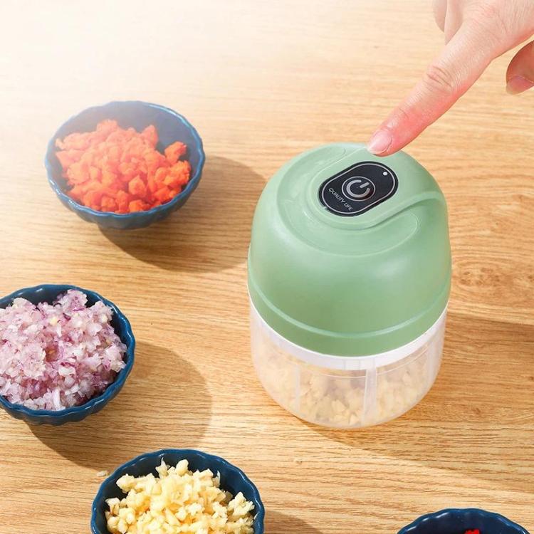 Wireless Electric Food Chopper Rechargeable Mini Food Processor for Garlic, Meat, Baby Food, 100ml 2-Blade White, 100ml 2-Blade Pink, 100ml 2-Blade Green, 250ml 3-Blade White, 250ml 3-Blade Pink, 250ml 3-Blade Green