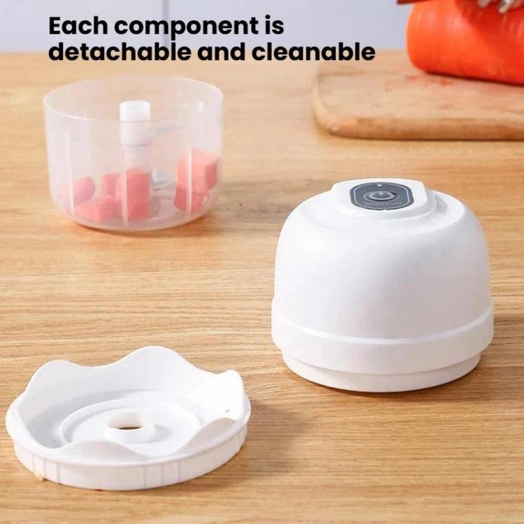 Wireless Electric Food Chopper Rechargeable Mini Food Processor for Garlic, Meat, Baby Food, 100ml 2-Blade White, 100ml 2-Blade Pink, 100ml 2-Blade Green, 250ml 3-Blade White, 250ml 3-Blade Pink, 250ml 3-Blade Green
