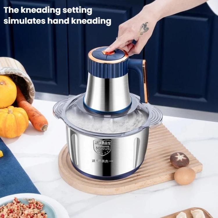5L Large-Capacity Stainless Steel Meat Grinder Home Food Processor High-Power Electric Baby Food Maker, EU Plug, US Plug, UK Plug