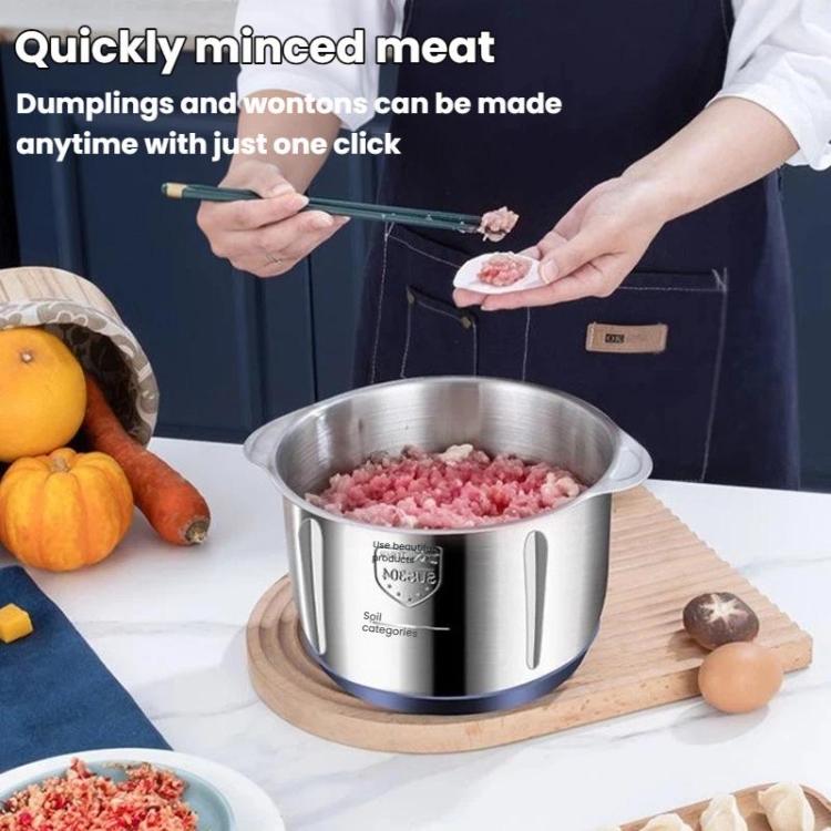 5L Large-Capacity Stainless Steel Meat Grinder Home Food Processor High-Power Electric Baby Food Maker, EU Plug, US Plug, UK Plug
