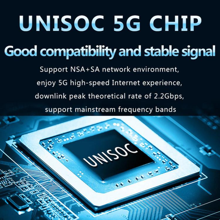 5G CPE Wi-Fi 6 Wireless SIM Card Router Dual-Mode NSA/SA High-Speed Gigabit Single-Port LTE Router, EU Plug