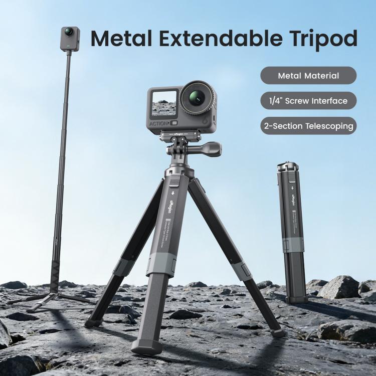 aMagisn Metal Extendable Tripod Stand for Sports Cameras, Mirrorless Cameras & Smartphones, AM38