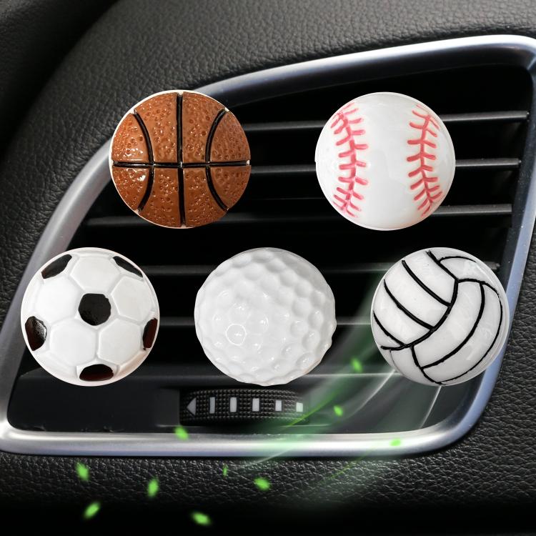 Car Air Outlet Aroma Diffuser Ball Decorative Ornaments, Basketball, Football, Volleyball, Baseball, Golf Ball