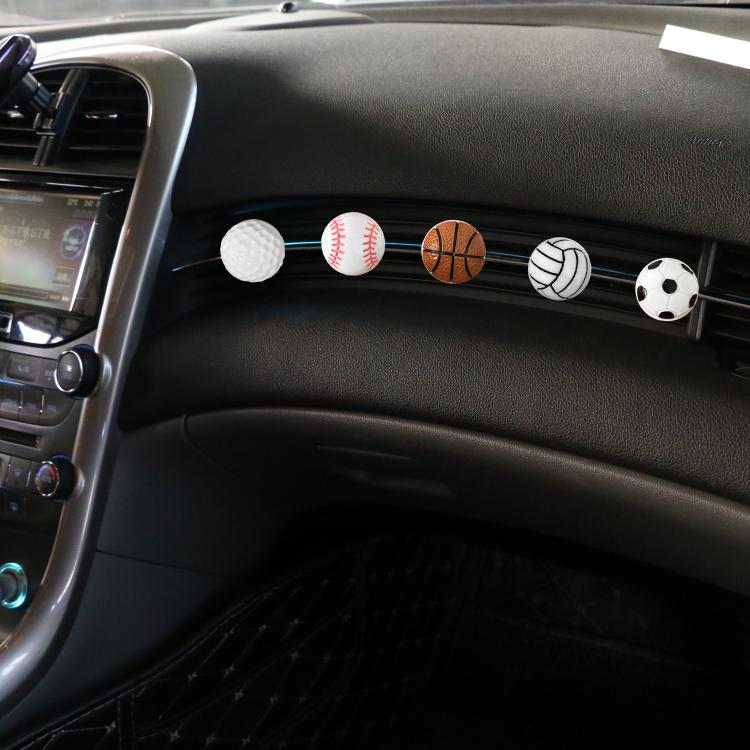 Car Air Outlet Aroma Diffuser Ball Decorative Ornaments, Basketball, Football, Volleyball, Baseball, Golf Ball