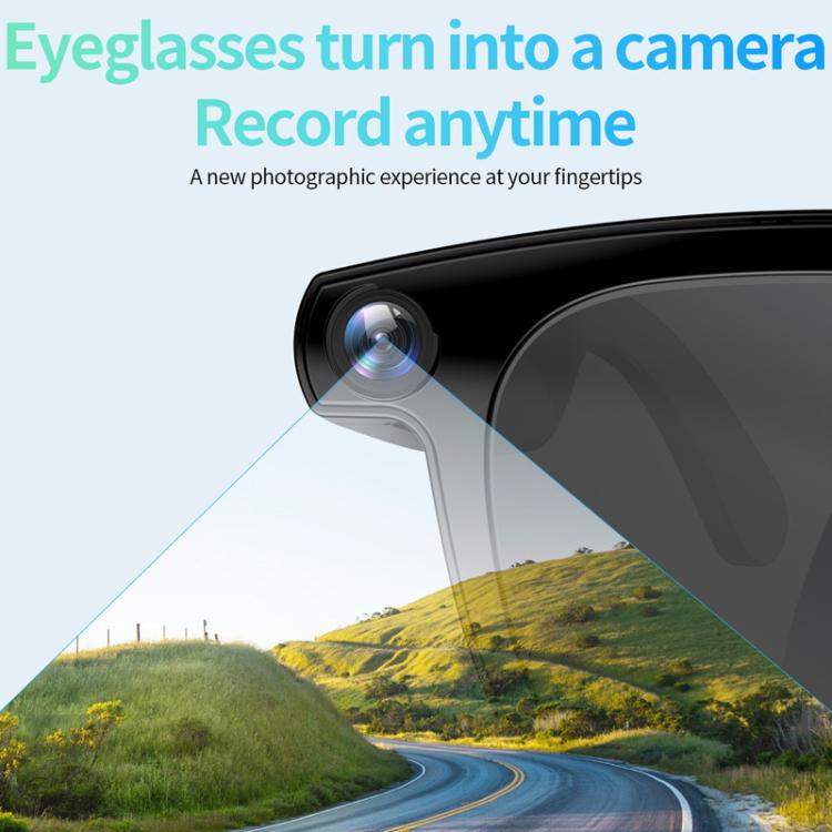 JS01 Pro Smart Glasses Support 12MP Camera, AI Translation, Human Detection, Video & Audio Recording, Transparent Anti-Blue Light Lenses, Graduated Blue Lenses, Graduated Red Lenses
