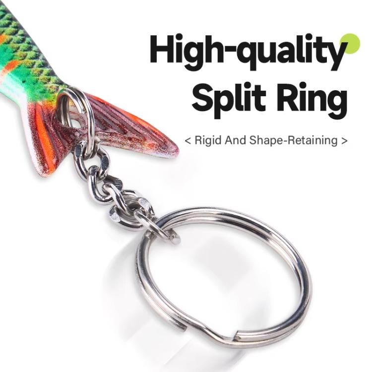 Fish-shaped Bottle Opener Metal Iron Plate Bait Shape Key Chain Hanging Bag Accessories, Sardine, Herring, Juvenile Bass, Rainbow Trout, Zebrafish