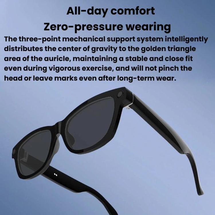 V03-T6 Smart Glasses Support 8MP Camera, Video Recording, Audio Recording & AI Translation