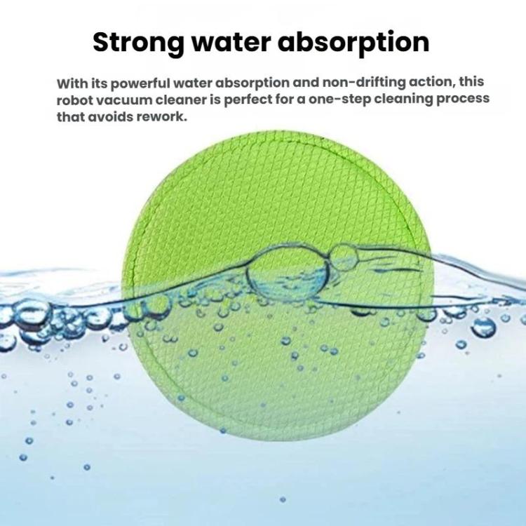 3pcs /Pack Universal 13cm Round Robot Vacuum Mop Pad Waffle Weave Replacement For Roborock P10/P10 Pro/P20, Dreame S10/S20/X10/X20 Series & More Models