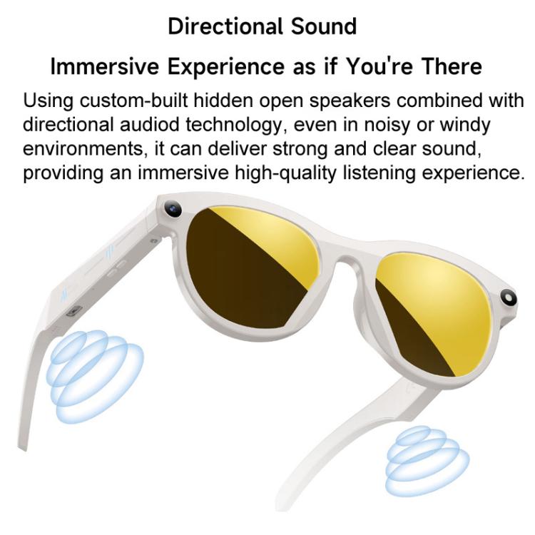 M88 Smart Glasses Support 2MP Camera, 720P Video Recording, AI Simultaneous Translation & Human Recognition