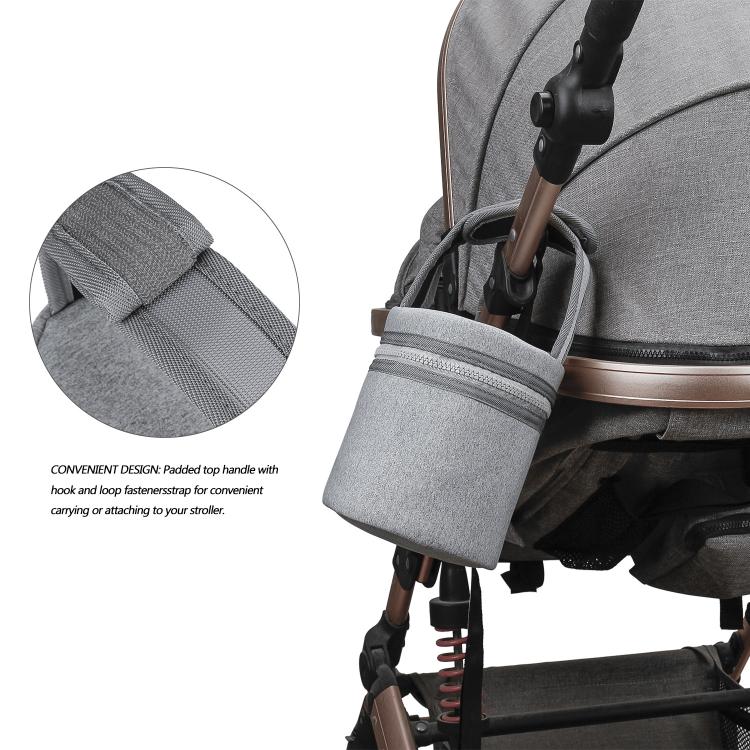 Baby Bottle Cooler Bag Storage Pouch for Breast Pump, Baby Bottles Outing Stroller Hanging Bag