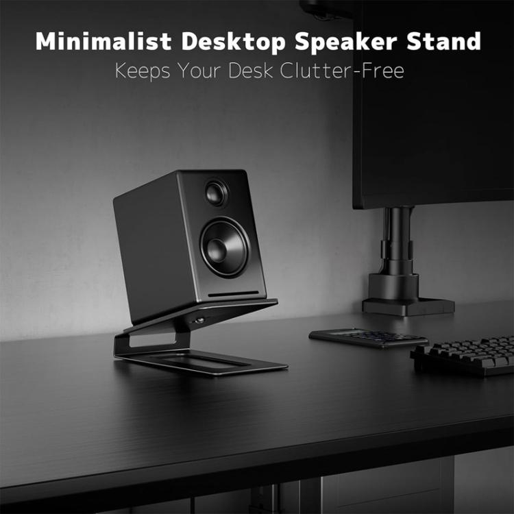 KXD251022 Desktop Metal Angled Speaker Stand For 3-6 Inch Speakers, KXD251022