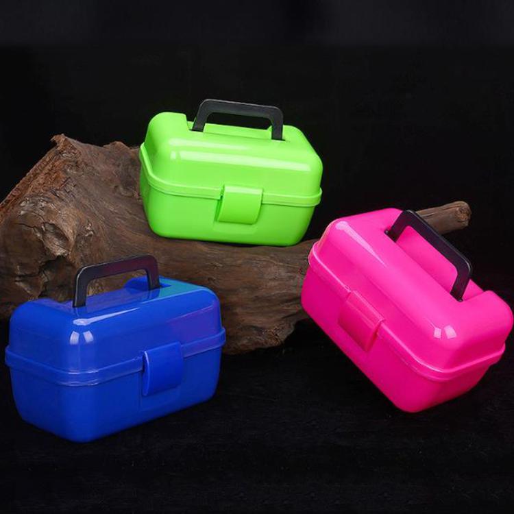 Mini Carry Lure Fishing Tackle Small Tools Case Double-Layer PP Storage Box