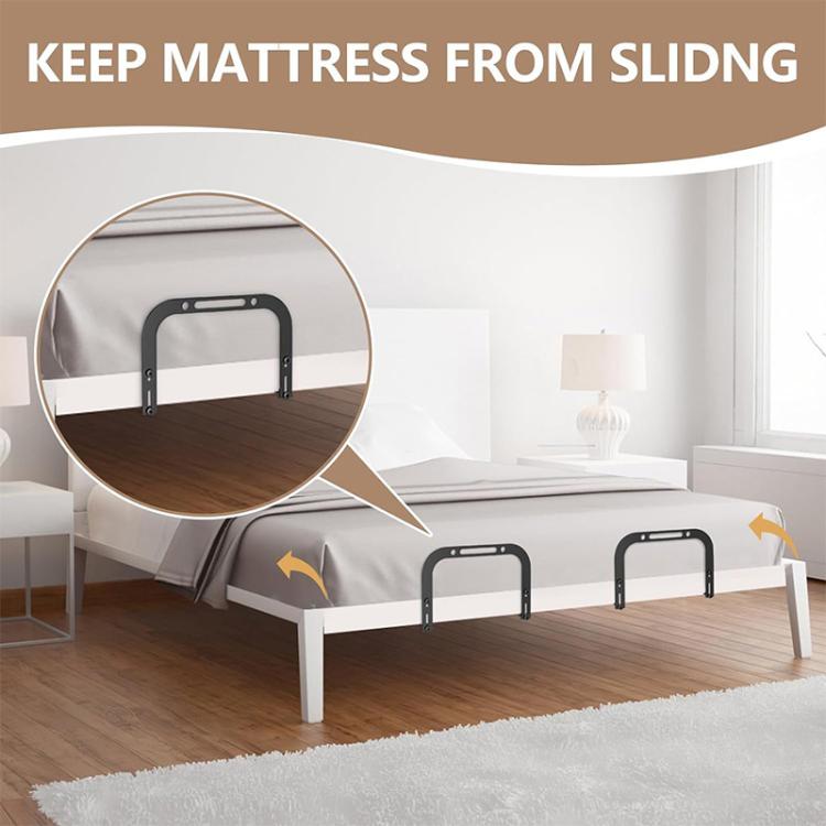 Adjustable Metal Mattress Retainer Anti-Slip Mattress Stopper Baffle, Adjustable Baffle