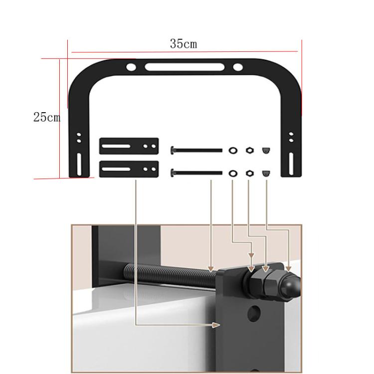 Adjustable Metal Mattress Retainer Anti-Slip Mattress Stopper Baffle, Adjustable Baffle