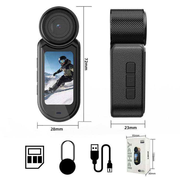 D03 HD Action Camera Neck-Worn Magnetic Mini Smart Thumb Camera
