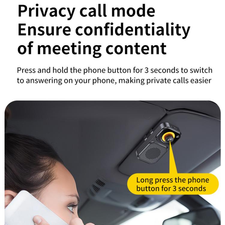 Sun Visor-Style Bluetooth Car Speaker For Hands-Free Calling And Navigation