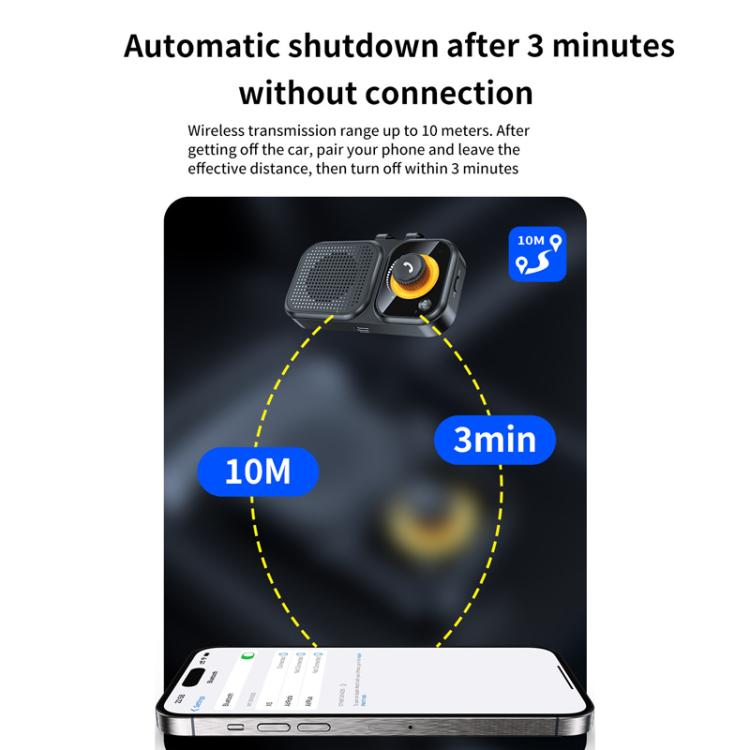 Sun Visor-Style Bluetooth Car Speaker For Hands-Free Calling And Navigation