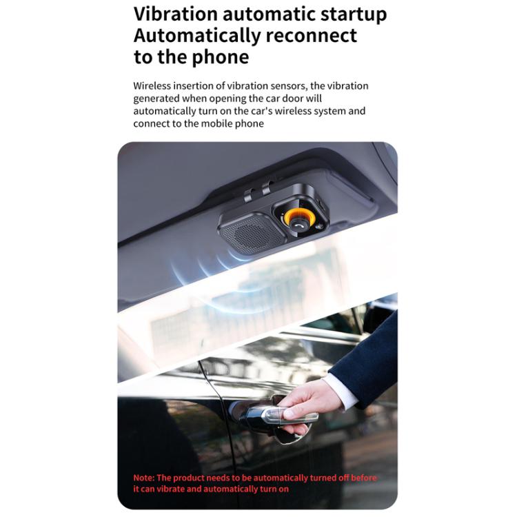 Sun Visor-Style Bluetooth Car Speaker For Hands-Free Calling And Navigation