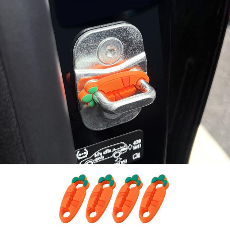 2packs Car Door Lock Cover Clip Silicone Cushioning Noise Reduction Anti-collision Pads, 4pcs, 5pcs