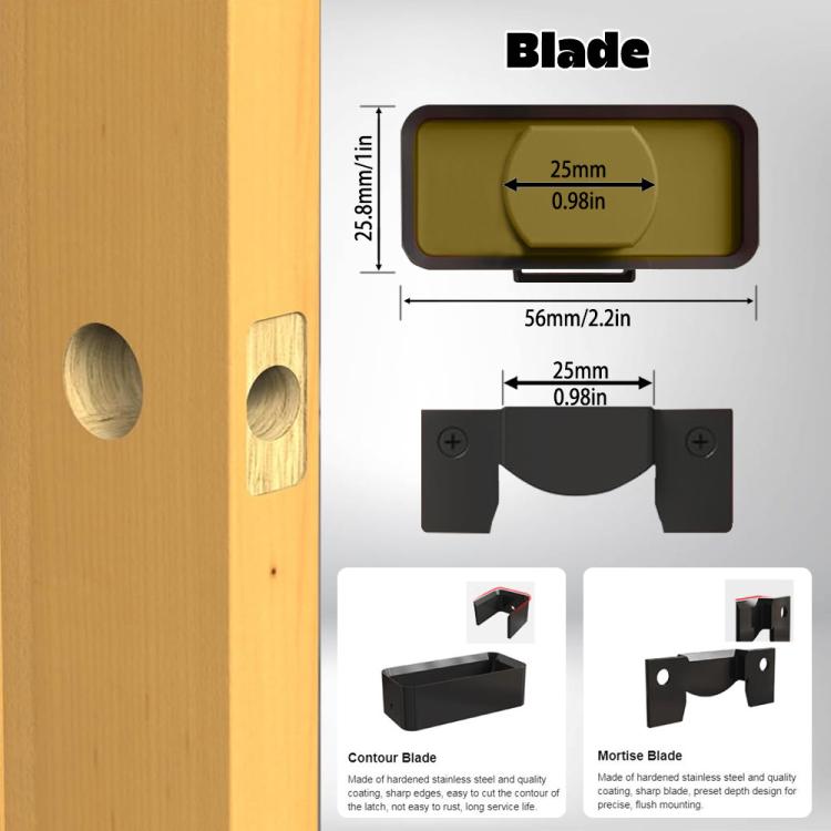 Door Latch Tenon Tool Installation Removal Kit