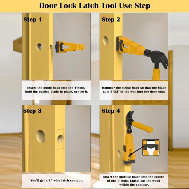 Door Latch Tenon Tool Installation Removal Kit