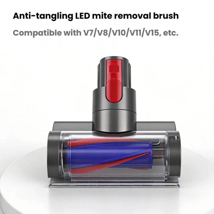 Electric Mattress Brush With Light Anti-Tangle Nozzle, For Dyson V7 / V8 / V10 / V11 / V15, Electric Mattress Brush
