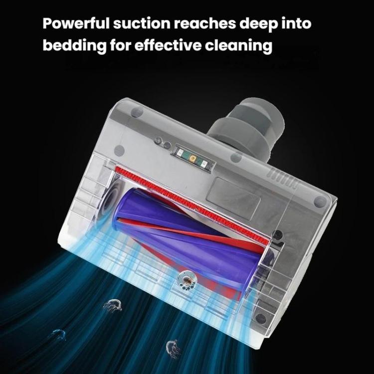 Electric Mattress Brush With Light Anti-Tangle Nozzle, For Dyson V7 / V8 / V10 / V11 / V15, Electric Mattress Brush