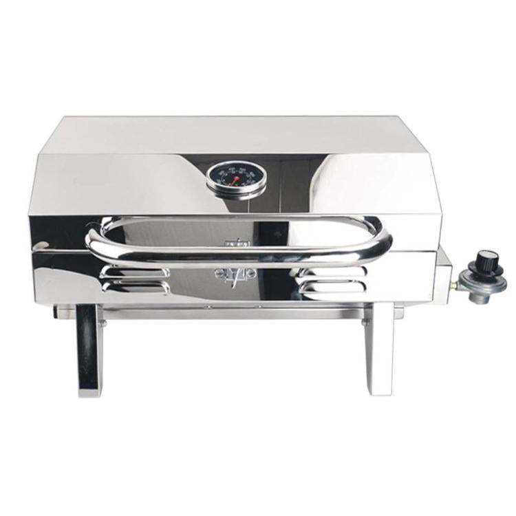 Stainless Steel Yacht BBQ Grill Outdoor Boat Grill Canister Stove, No Bracket, With Bracket