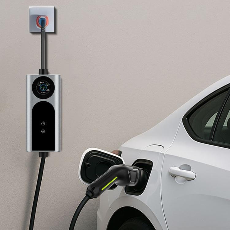 European Standard Portable Car Charger With Display Portable AC Charging Cable For Home Use, 7KW, 3.5KW, 11KW, 22KW