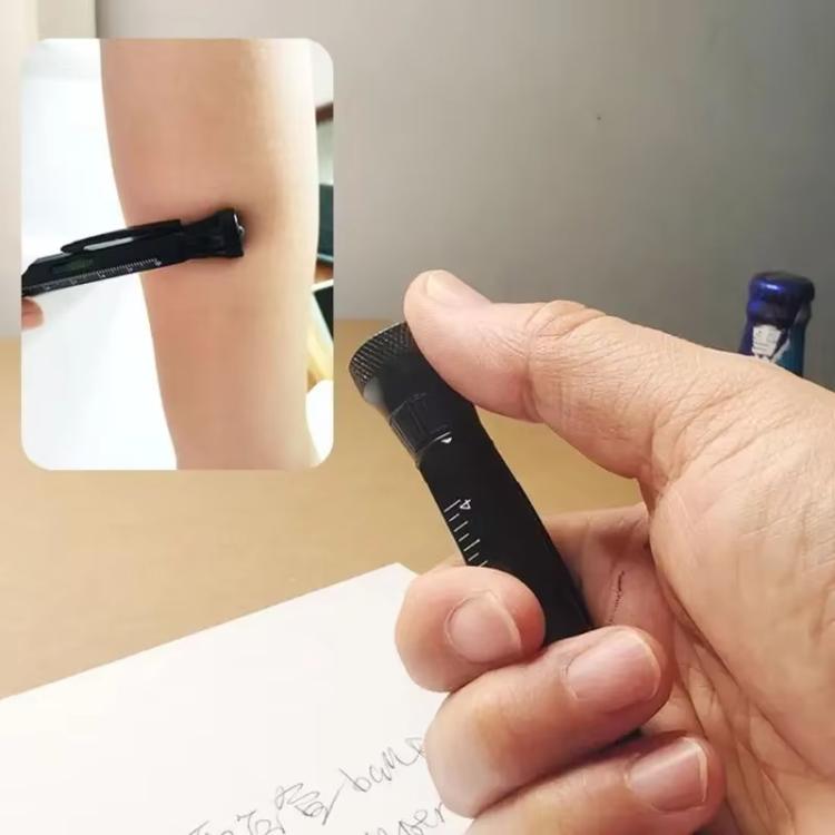 12-In-1 Multifunctional EDC Tool Pen With LED Light, Ruler Scale, Stylus, Bottle Opener & Magnetic Tip For Fidget Relief