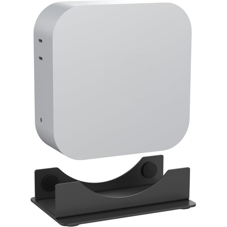 For Mac Mini M4 / M4 Pro Vertical Desktop Stand Metal Space Saving Holder, M4 / M4 Pro Metal