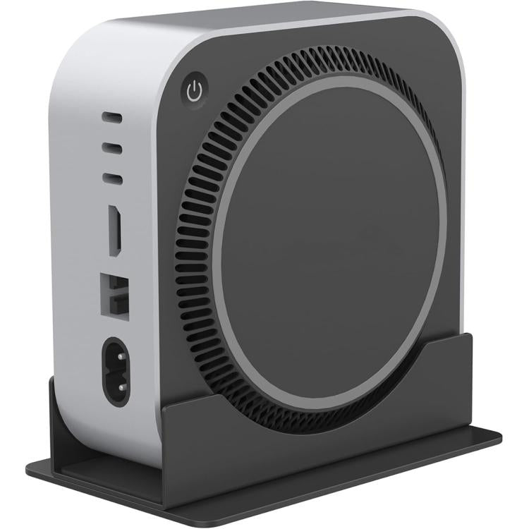 For Mac Mini M4 / M4 Pro Vertical Desktop Stand Metal Space Saving Holder, M4 / M4 Pro Metal