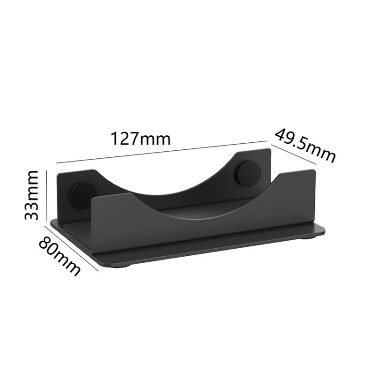 For Mac Mini M4 / M4 Pro Vertical Desktop Stand Metal Space Saving Holder, M4 / M4 Pro Metal