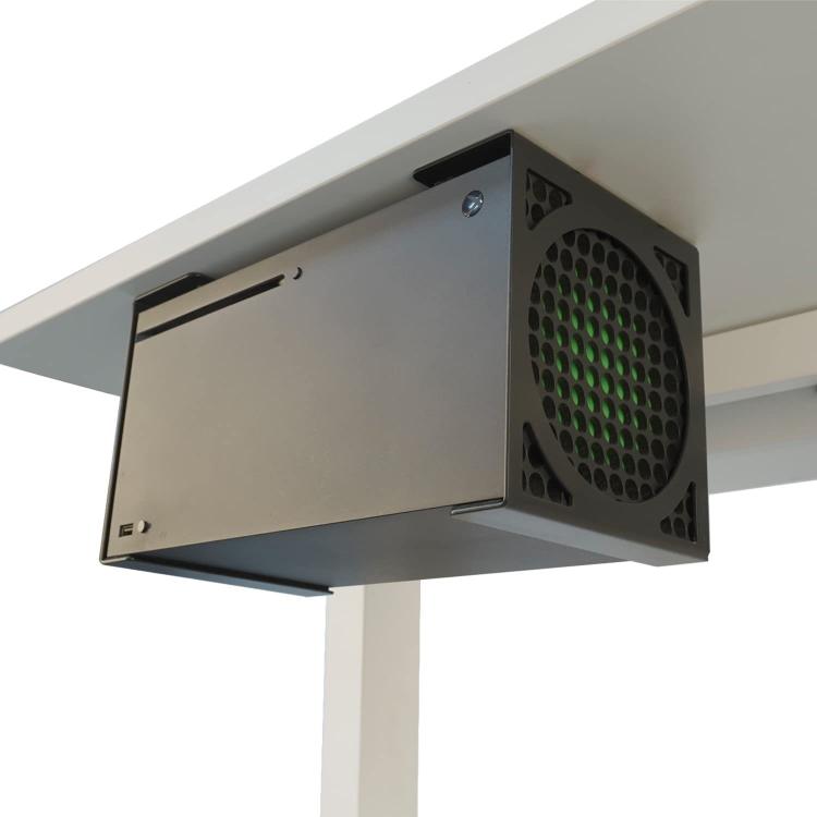 For XBOX Series X Under Desk Mount Metal Hidden Organizer Bracket Space Saving Holder