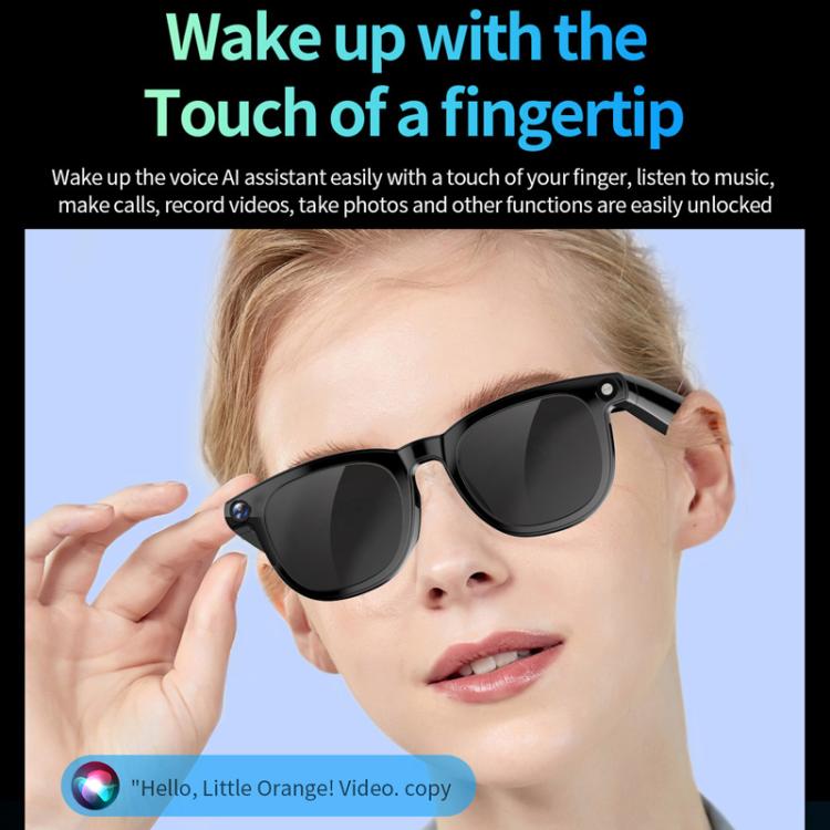 CY01 Smart Glasses Support 8MP Video Recording, AI Simultaneous Translation & Human Recognition, 16GB, 32GB