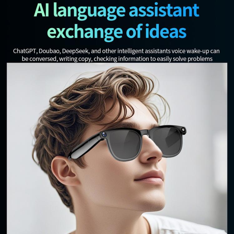 CY01 Smart Glasses Support 8MP Video Recording, AI Simultaneous Translation & Human Recognition, 16GB, 32GB