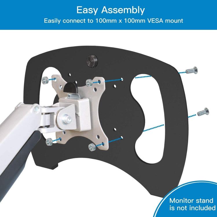 Laptop VESA Mount Tray Metal Adapter For 100x100mm Monitor Arm Universal Ventilated Holder For Notebook, TP-001