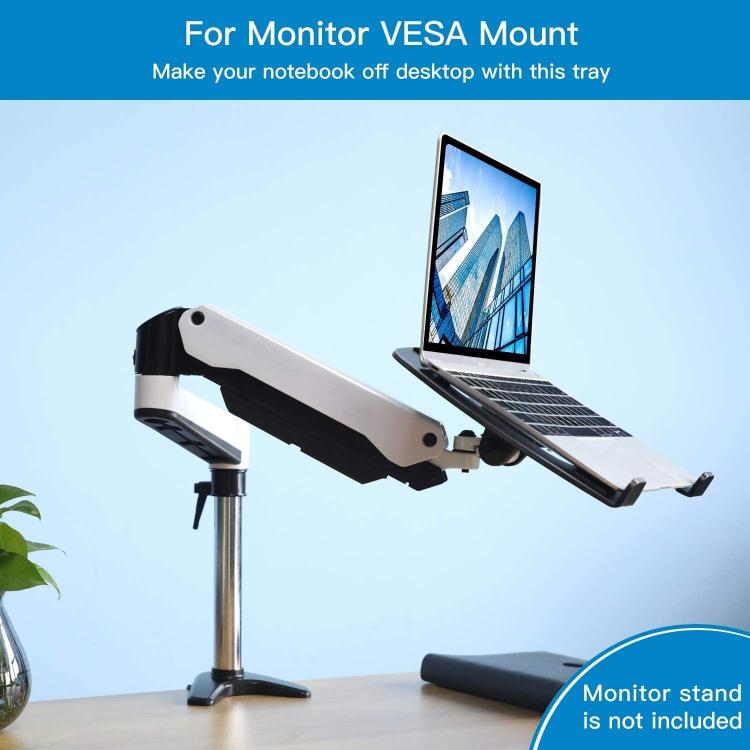 Laptop VESA Mount Tray Metal Adapter For 100x100mm Monitor Arm Universal Ventilated Holder For Notebook, TP-001