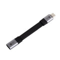 WAVESHARE USB4 V2.0 Type-C Extension Cable 80Gbps High-Definition Video Transmission, Straight Head, 90-Degree Bend Head