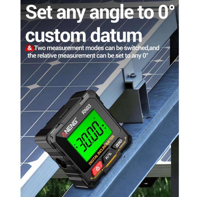 ANENG Digital Display Magnetic Inclinometer Laser Level, RN03